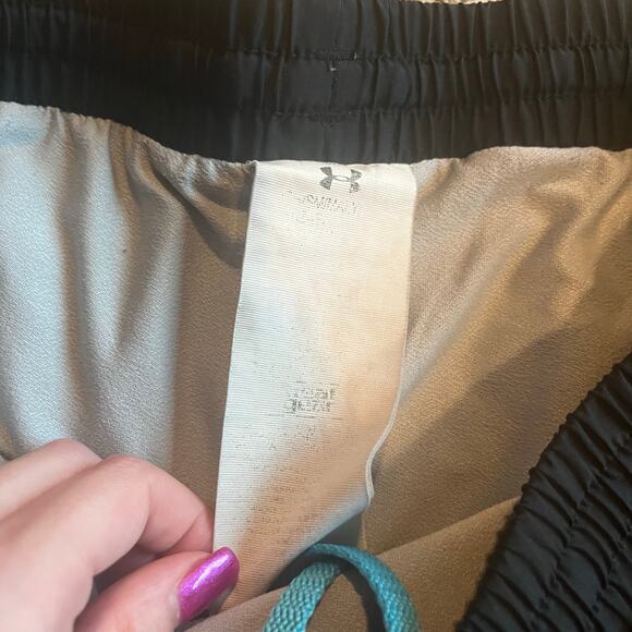 Under Armour Black / Blue Athletic Shorts Size Small - Picture 3 of 7